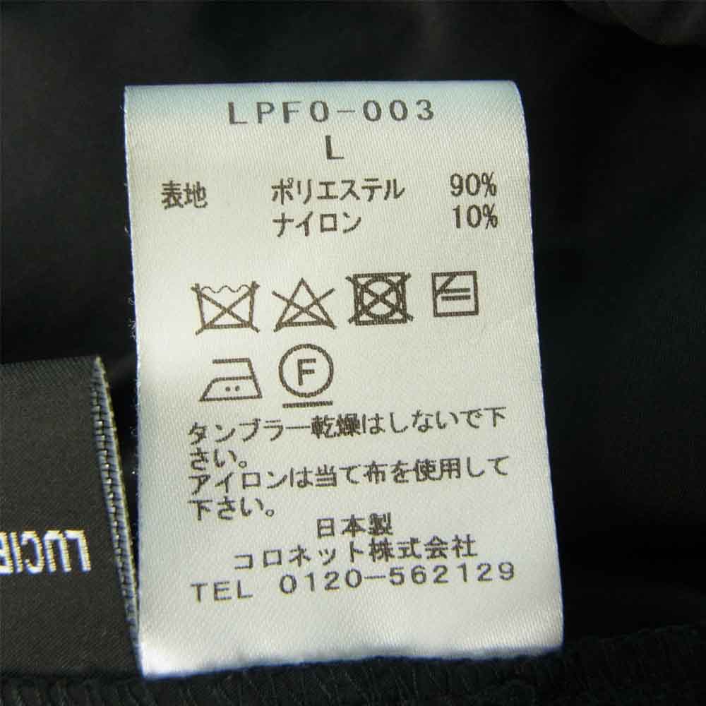 Lucien Pellat-Finet ルシアンペラフィネ 国内正規品 LPF PARIS バックロゴプリント コーチ ジャケット ブラック系 L【中古】