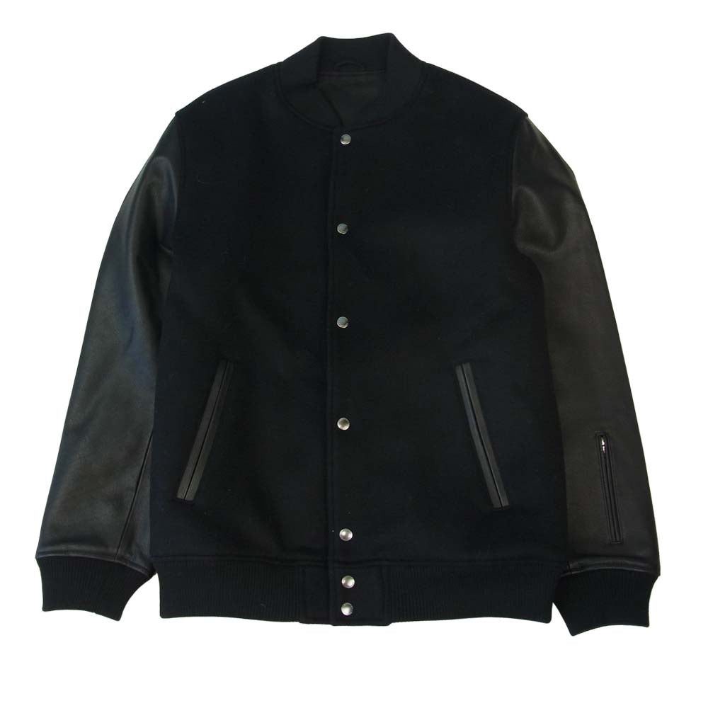 SOPH ソフ 21AW SOPH-212001 VARSITY JACKET 袖レザー ヴァーシティジャケット ブラック系 XL【美品】【中古】