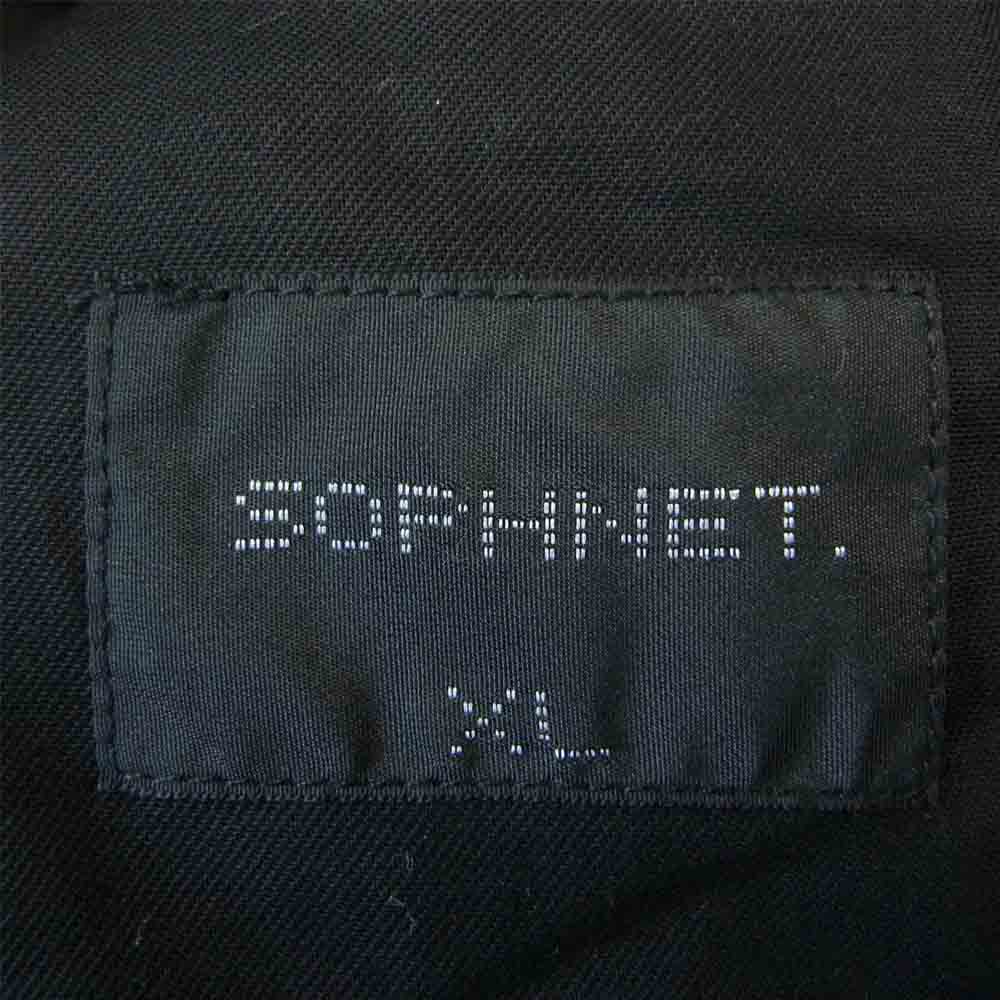 SOPH ソフ 21AW SOPH-212001 VARSITY JACKET 袖レザー ヴァーシティジャケット ブラック系 XL【美品】【中古】
