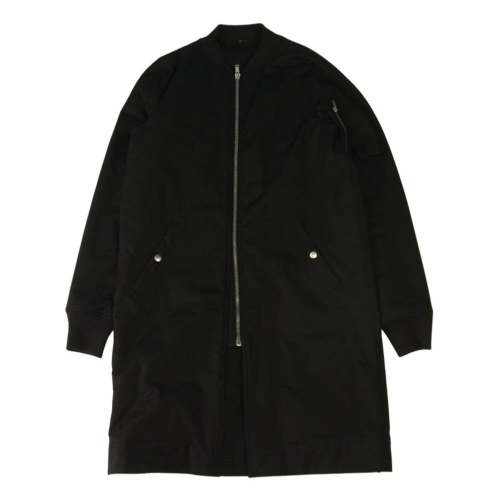 Rick Owens リックオウエンス 16AW RU16F6990-TE 国内正規品 ロング ボンバー ジャケット MA-1 ブラック系 38【中古】