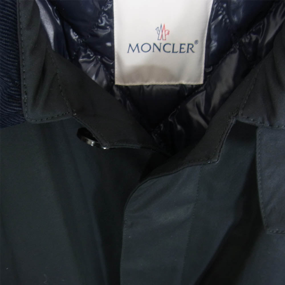 MONCLER モンクレール GENIUS 7 FRAGMENT HIROSHI FUJIWARA VALLOR BACKSTAGE バックプリント ダウンコート ブラック系 2【美品】【中古】