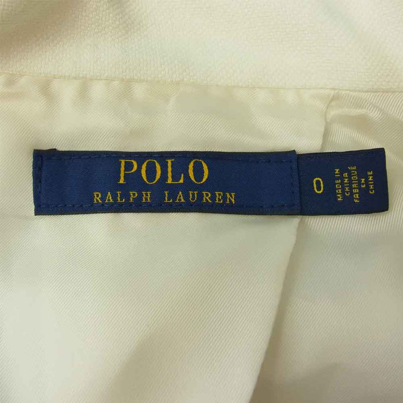 POLO RALPH LAUREN ポロ・ラルフローレン 2ボタン ジャケット ホワイト系【美品】【中古】