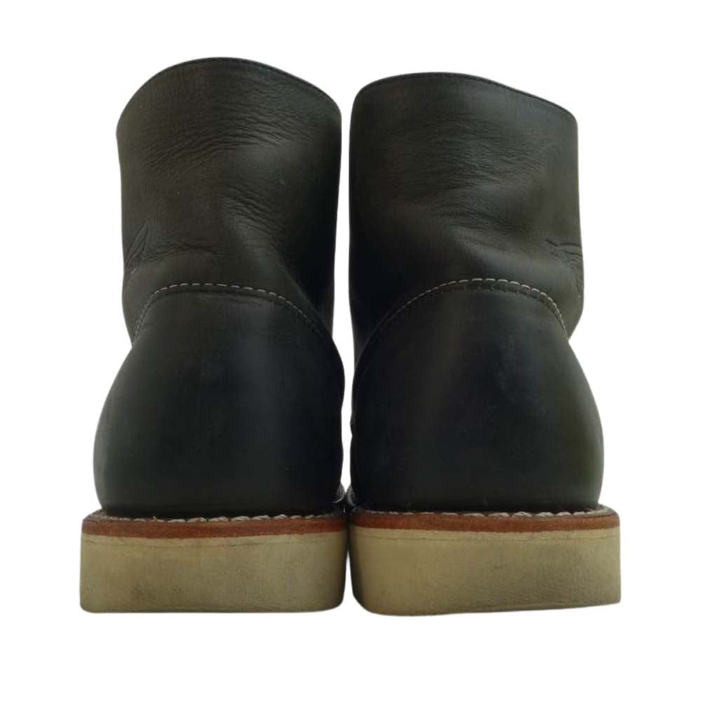 RED WING レッドウィング ROUND TOE BOOTS ラウンド トゥ ラフ＆タフ ブーツ チャコール系 25.5cm【中古】