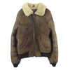 schott ショット USA製 B6 レザー ムートン フライト ジャケット ブラウン系 36【中古】
