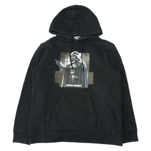 X-LARGE スターウォーズ コラボ プリント プルオーバー パーカー ブラック系 L【中古】