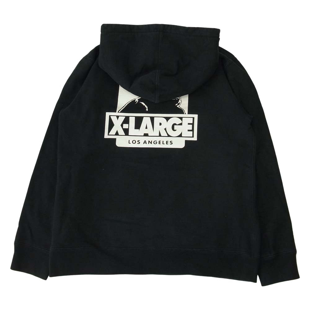 X-LARGE スターウォーズ コラボ プリント プルオーバー パーカー ブラック系 L【中古】