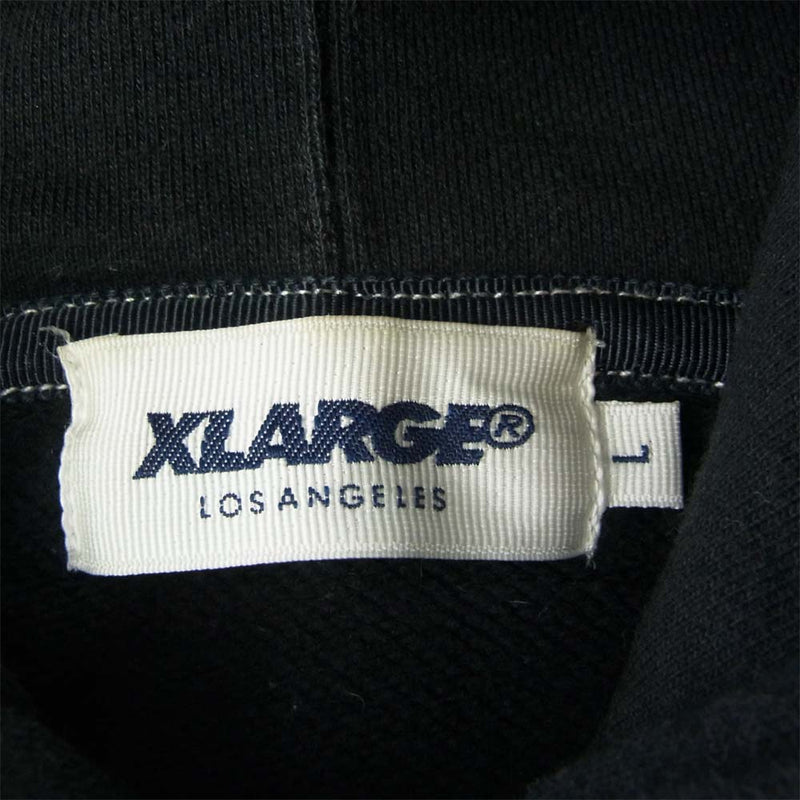 X-LARGE スターウォーズ コラボ プリント プルオーバー パーカー ブラック系 L【中古】