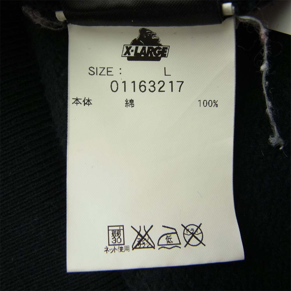 X-LARGE スターウォーズ コラボ プリント プルオーバー パーカー ブラック系 L【中古】