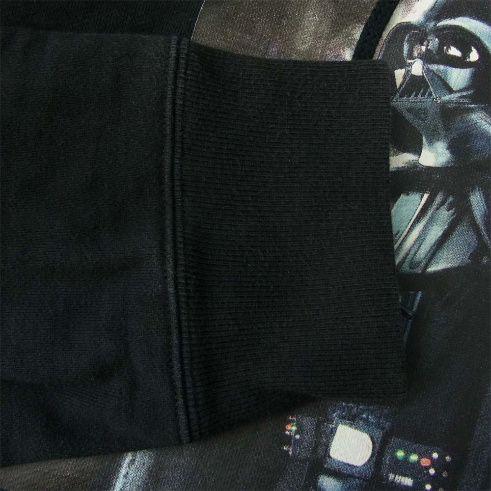 X-LARGE スターウォーズ コラボ プリント プルオーバー パーカー ブラック系 L【中古】
