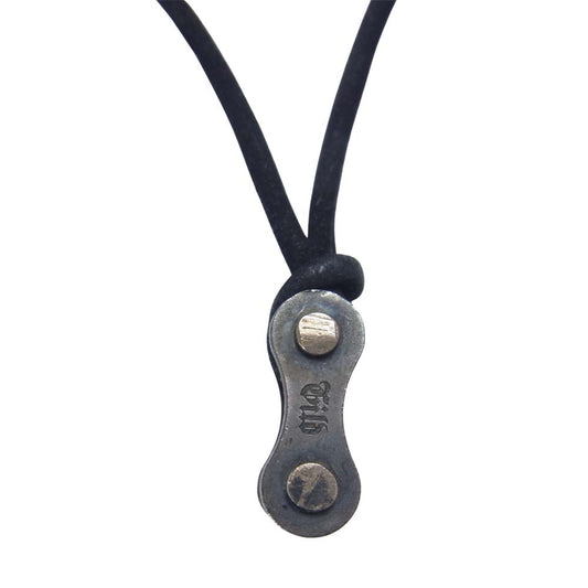 ISAMUKATAYAMA BACKLASH イサムカタヤマバックラッシュ × Gild ギルド レザーコード ネックレス ブラック系【中古】