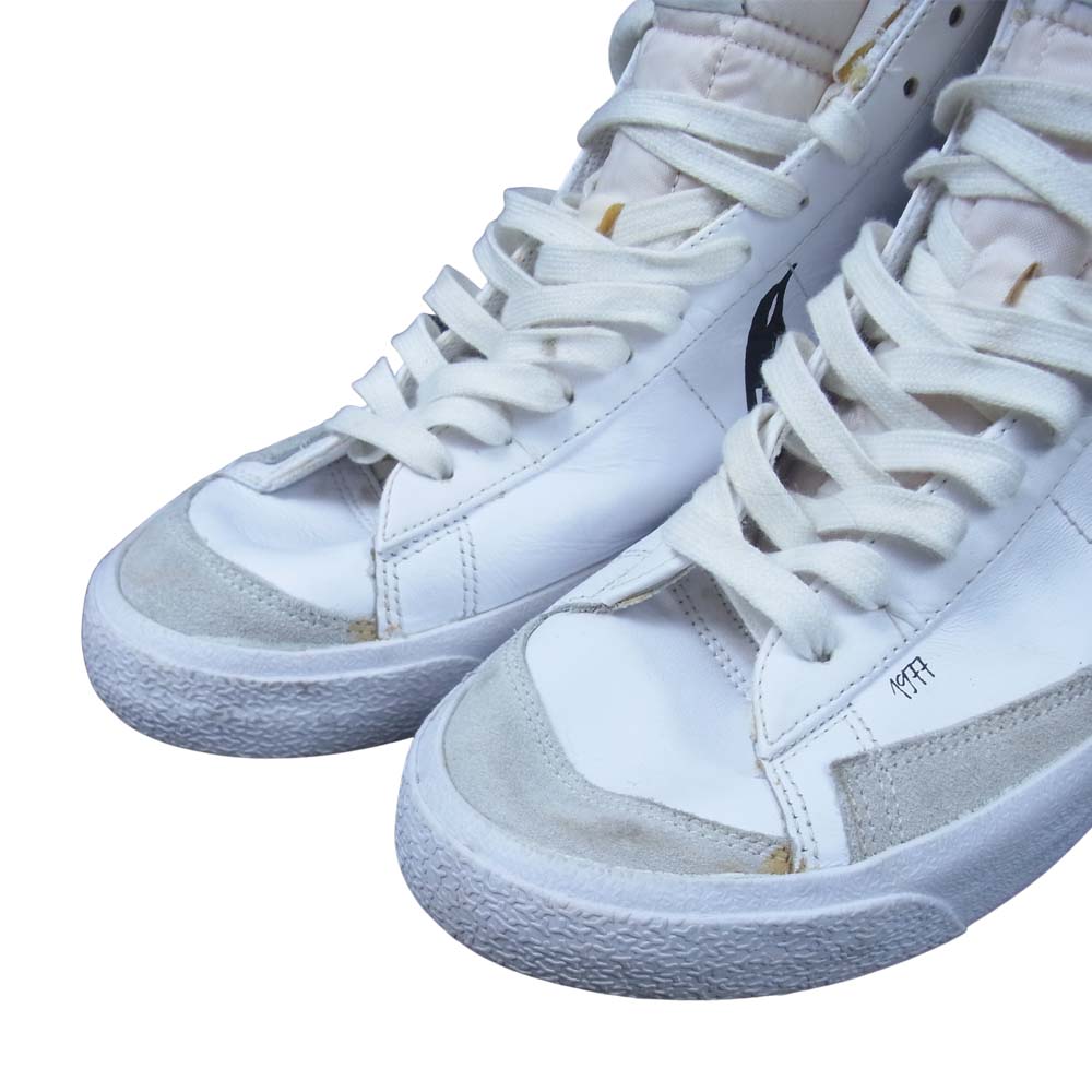 NIKE ナイキ CW7580-101 BLAZER MID VINTAGE SKETCH 77 ブレザー ミッド ホワイト系 US9.5【中古】