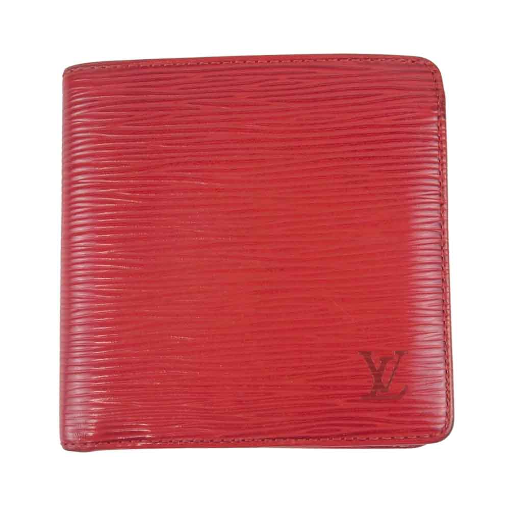 LOUIS VUITTON ルイ・ヴィトン M63547 エピ ポルトフォイユ マルコ 2つ折り 財布 フランス製 レッド系【中古】
