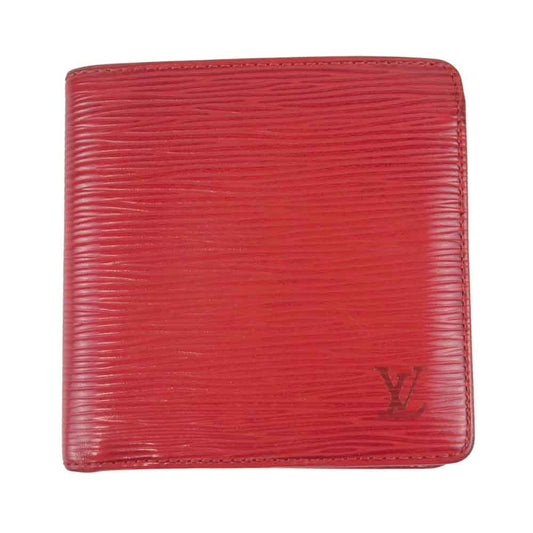 LOUIS VUITTON ルイ・ヴィトン M63547 エピ ポルトフォイユ マルコ 2つ折り 財布 フランス製 レッド系【中古】