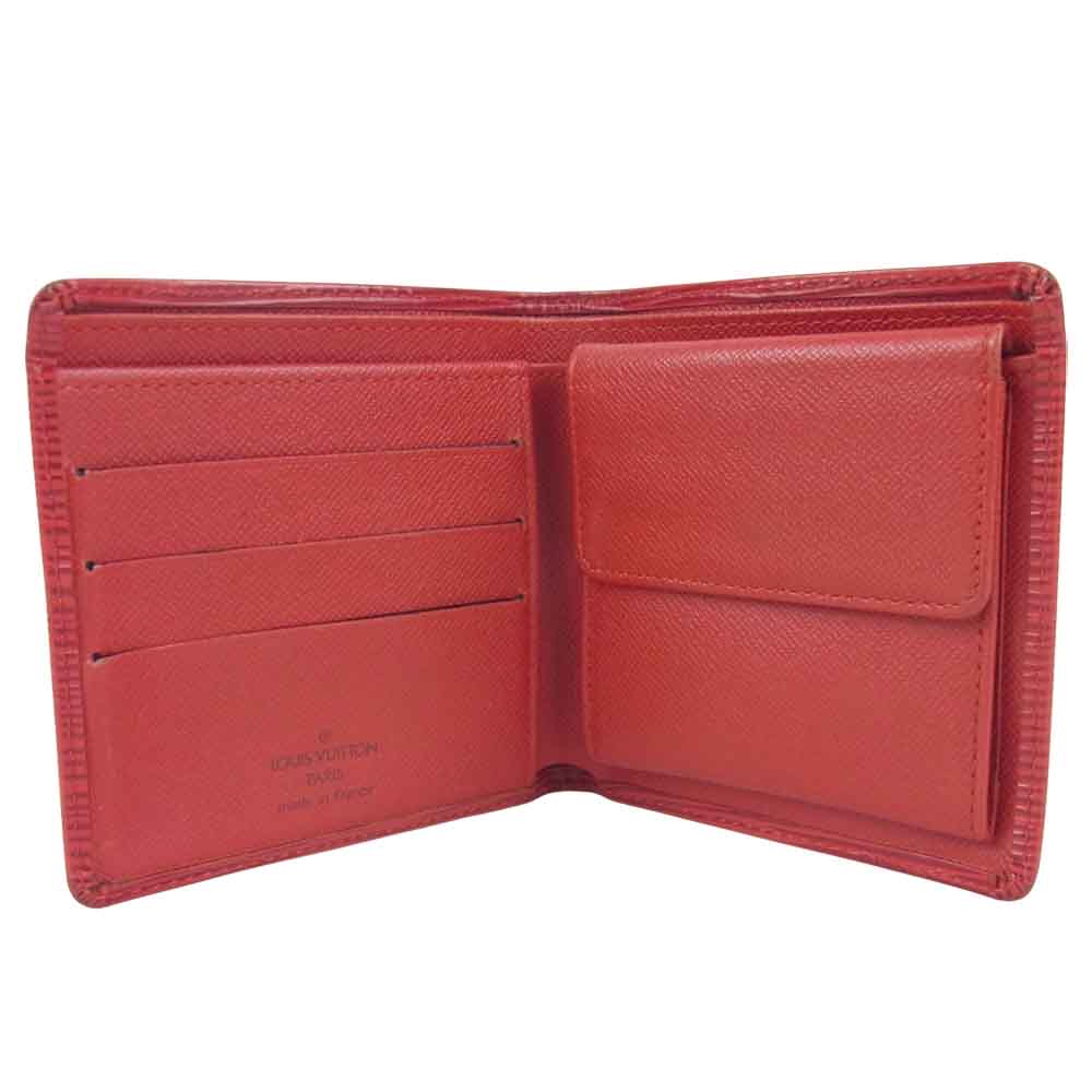 LOUIS VUITTON ルイ・ヴィトン M63547 エピ ポルトフォイユ マルコ 2つ折り 財布 フランス製 レッド系【中古】