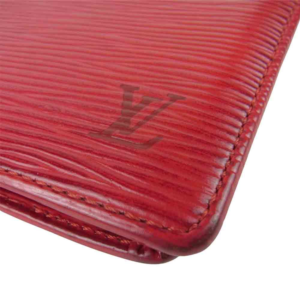 LOUIS VUITTON ルイ・ヴィトン M63547 エピ ポルトフォイユ マルコ 2つ折り 財布 フランス製 レッド系【中古】