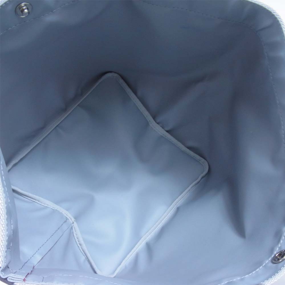 Herve Chapelier エルベ・シャプリエ 707C トゥモローランド別注 コーデュラ 舟型 トート M シルバー×レッド【中古】