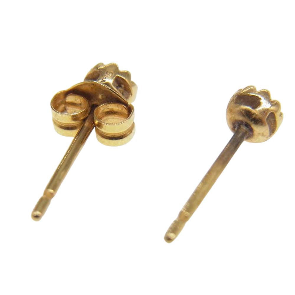 スタージュエリー 購入証明カード付属 18K DIA FLOWER SETTING ダイヤモンド フラワー ピアス ゴールド系【中古】