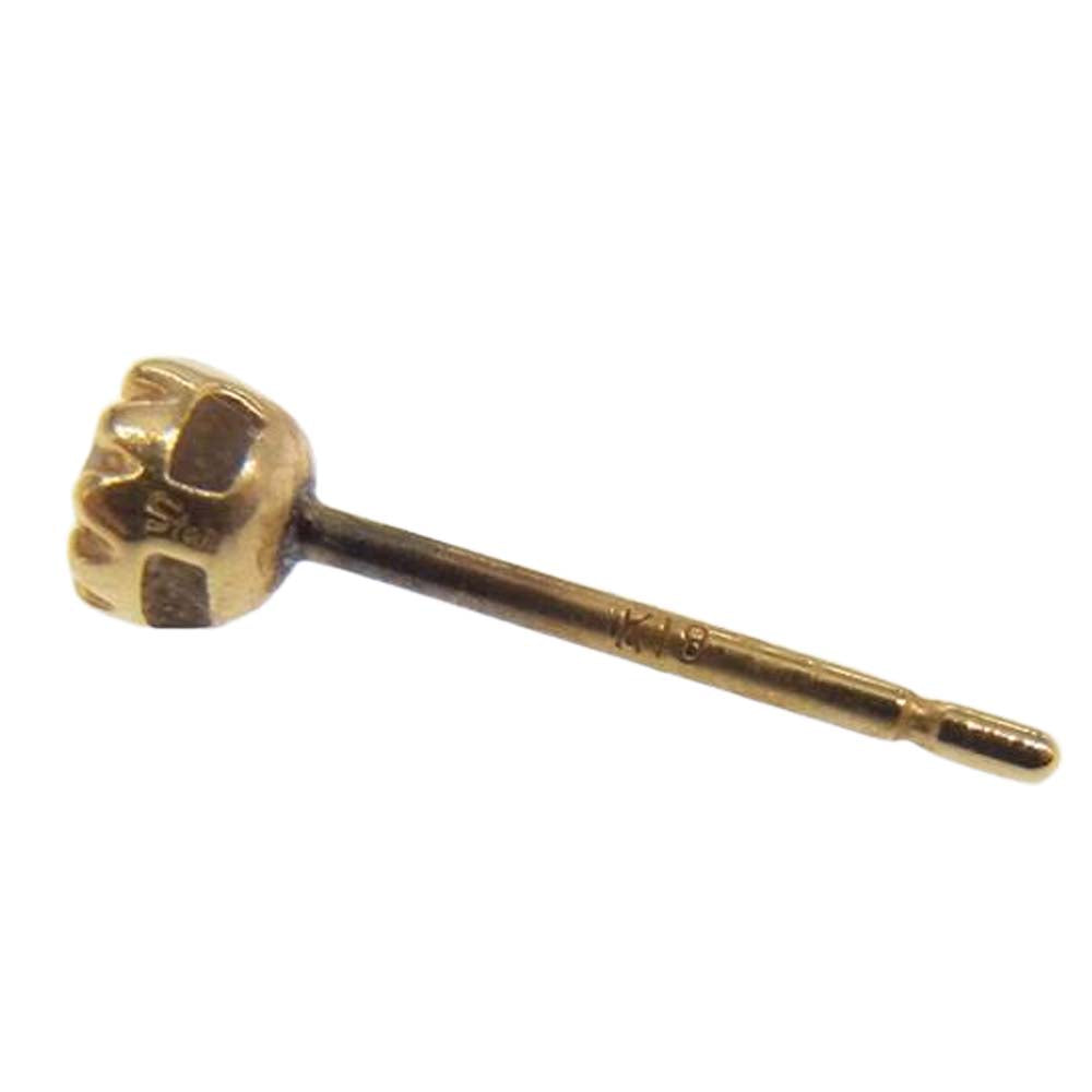 スタージュエリー 購入証明カード付属 18K DIA FLOWER SETTING ダイヤモンド フラワー ピアス ゴールド系【中古】