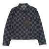 LOUIS VUITTON ルイ・ヴィトン 1A8WBK 国内正規品 ディストーテッド ダミエ デニムジャケット 52【極上美品】【中古】