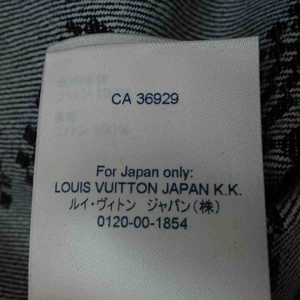 LOUIS VUITTON ルイ・ヴィトン 1A8WBK 国内正規品 ディストーテッド ダミエ デニムジャケット 52【極上美品】【中古】