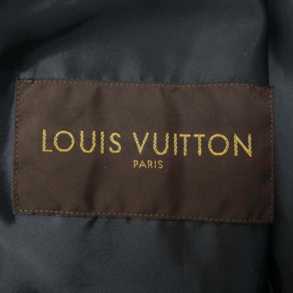 LOUIS VUITTON ルイ・ヴィトン 国内正規品 1854 MOTOR TRUNKS モータートランクス レザージャケット ブラック系 50【中古】