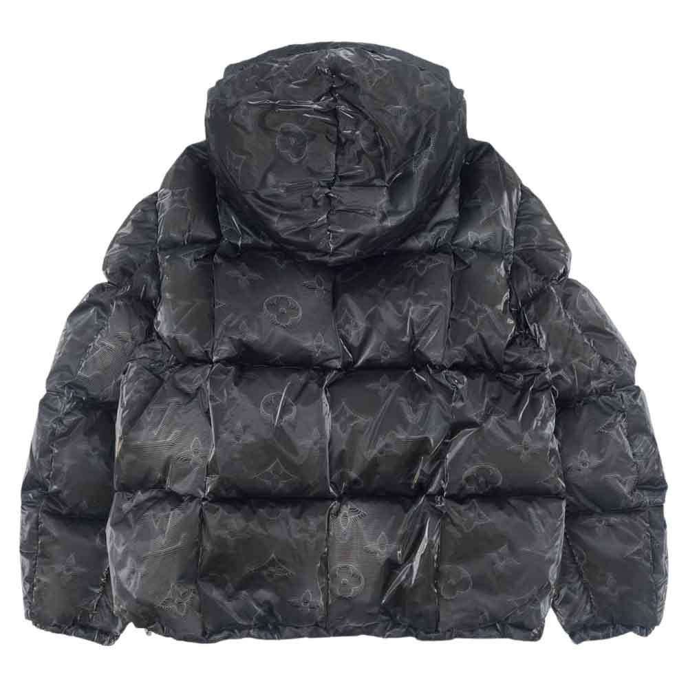 LOUIS VUITTON ルイ・ヴィトン 21SS 国内正規品 ヴァージルアブロー 2054 モノグラム リバーシブル 3D ダウン フィルドパファー ブラック系 52【中古】