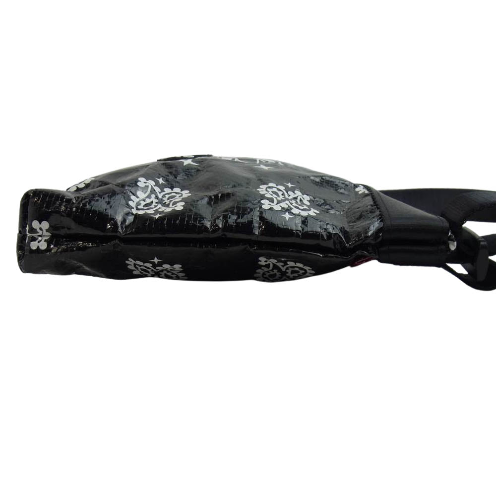 Supreme シュプリーム 21SS bandana tarp side bag バンダナ柄 ショルダーバッグ サコッシュ ブラック系【中古】