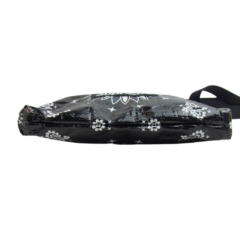 Supreme シュプリーム 21SS bandana tarp side bag バンダナ柄 ショルダーバッグ サコッシュ ブラック系【中古】