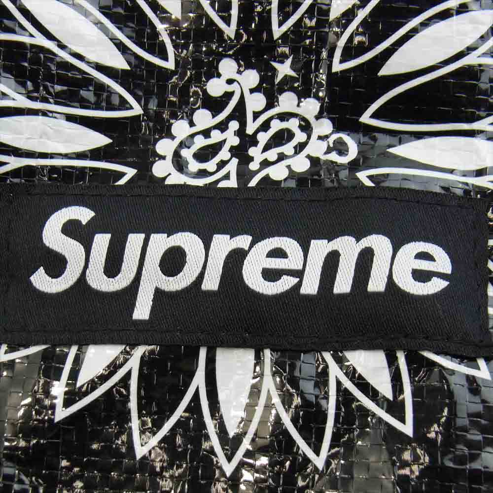 Supreme シュプリーム 21SS bandana tarp side bag バンダナ柄 ショルダーバッグ サコッシュ ブラック系【中古】