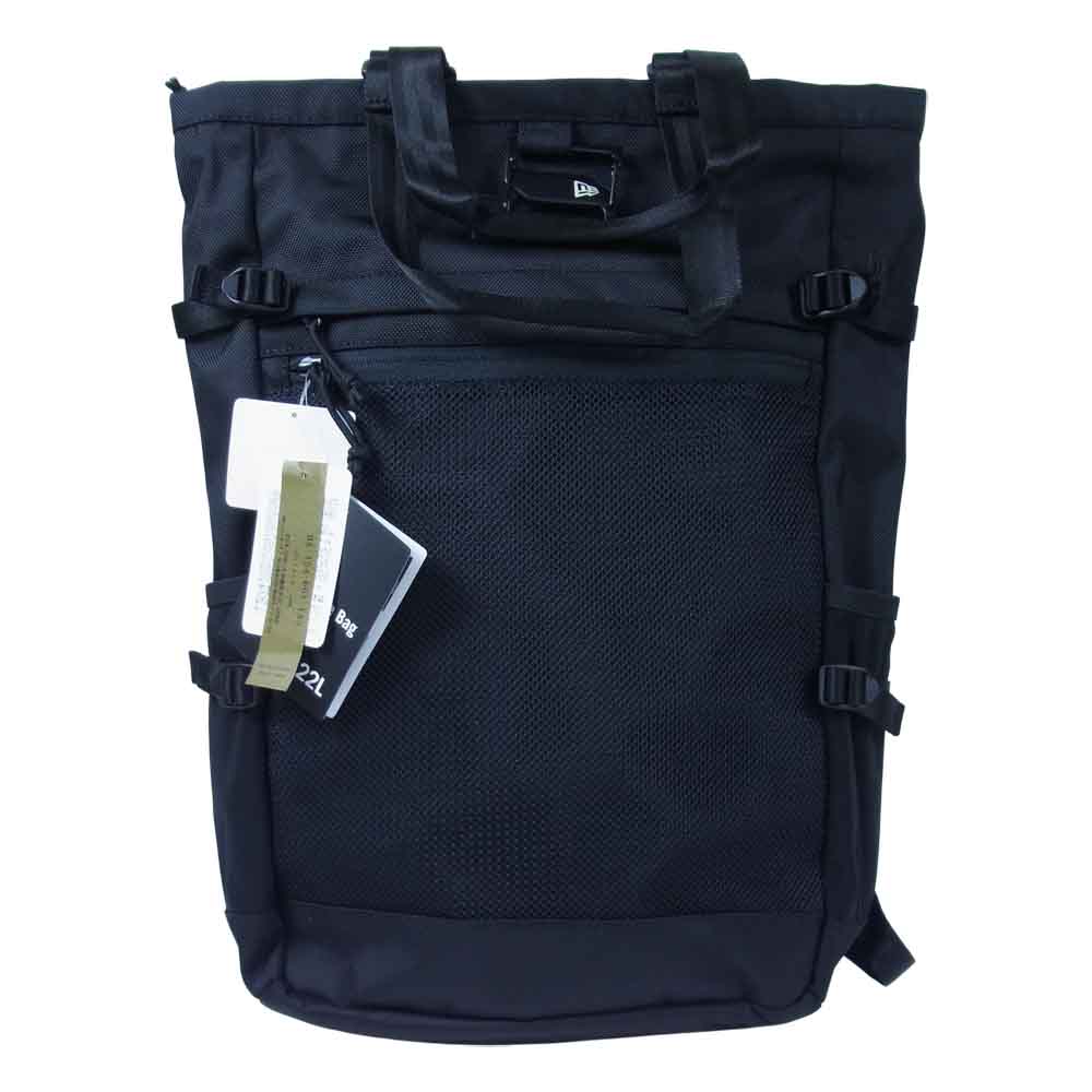 Yohji Yamamoto ヨウジヤマモト POUR HOMME 21AW HX-154-661 NEWERA BLACKPE EXPLORER TOTE BAG YY LEATHER PATCH 2way プールオム ニューエラ レザーパッチ トートバッグ バックパック ブラック系【新古品】【未使用】【中古】