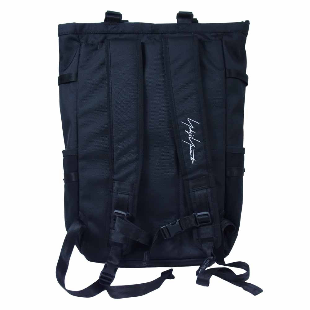 Yohji Yamamoto ヨウジヤマモト POUR HOMME 21AW HX-154-661 NEWERA BLACKPE EXPLORER TOTE BAG YY LEATHER PATCH 2way プールオム ニューエラ レザーパッチ トートバッグ バックパック ブラック系【新古品】【未使用】【中古】