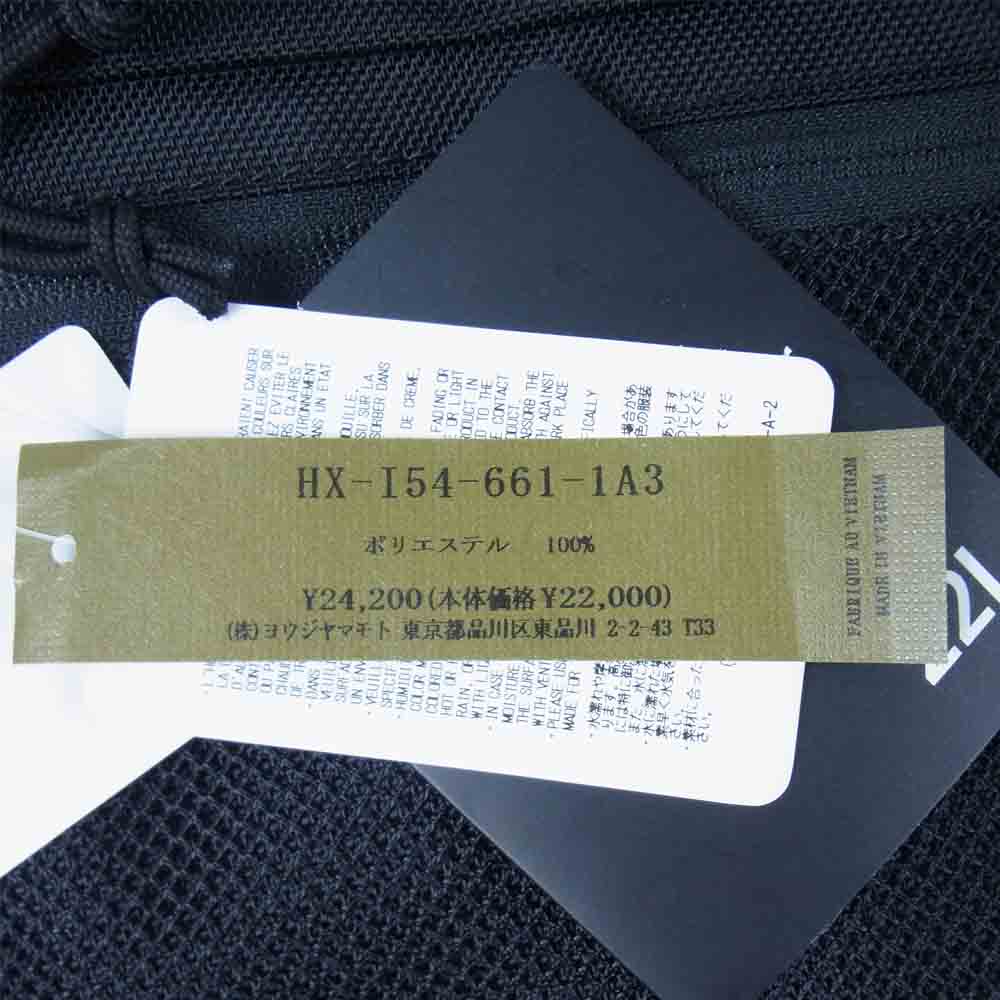 Yohji Yamamoto ヨウジヤマモト POUR HOMME 21AW HX-154-661 NEWERA BLACKPE EXPLORER TOTE BAG YY LEATHER PATCH 2way プールオム ニューエラ レザーパッチ トートバッグ バックパック ブラック系【新古品】【未使用】【中古】