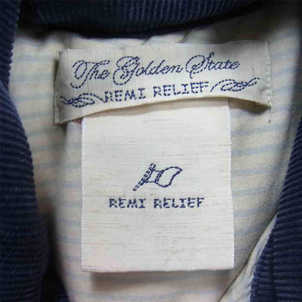 REMI RELIEF レミレリーフ × BEAMS PLUS 別注 デニム ダウンベスト インディゴブルー系 L【中古】