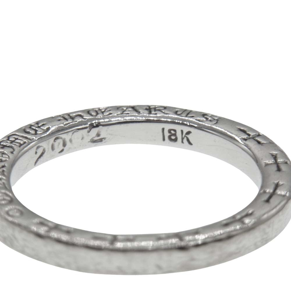 CHROME HEARTS クロムハーツ（原本無） 18KWG ホワイトゴールド NTFL リング シルバー系 14号【中古】