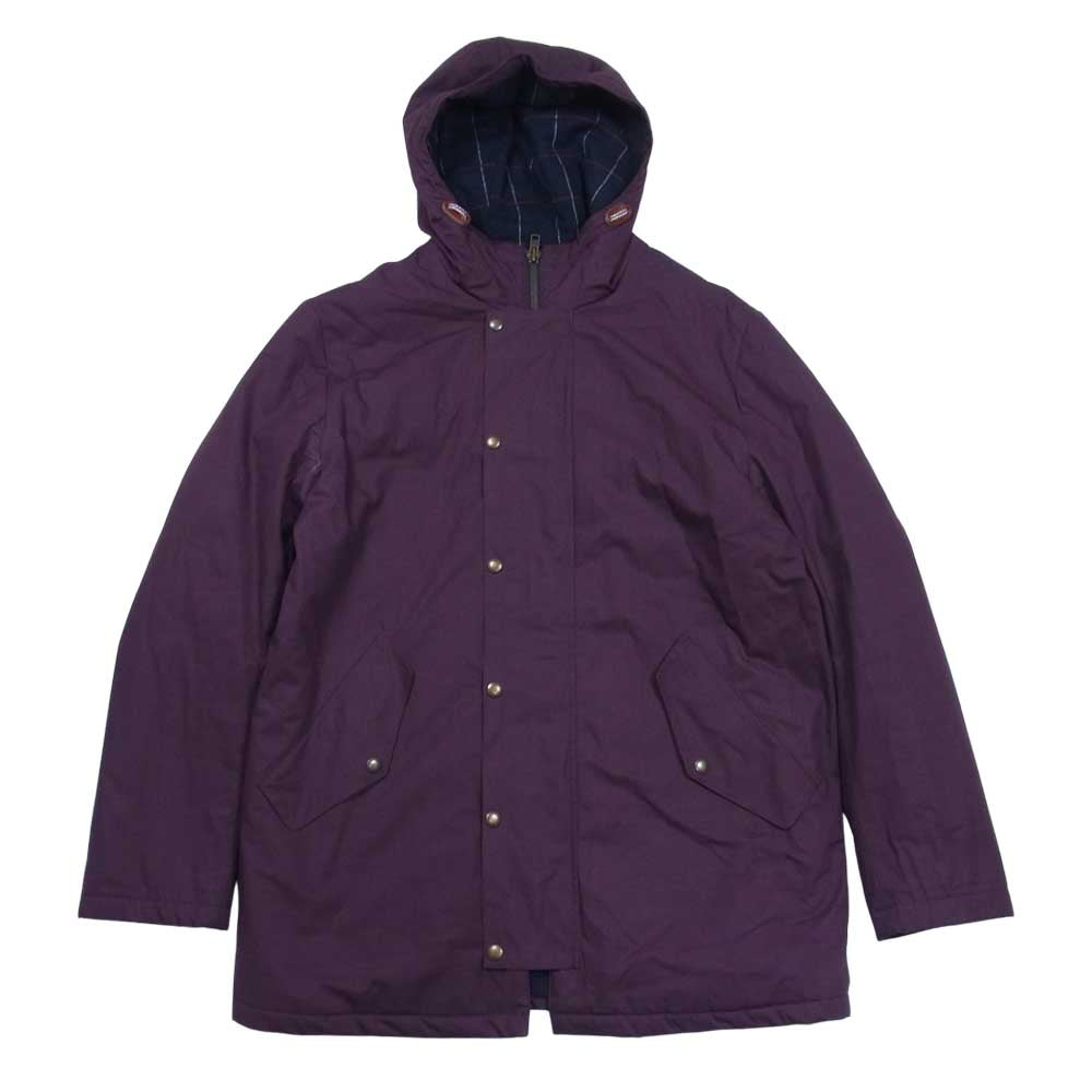MAISON KITSUNE メゾンキツネ KMO-0652 SATOMI PARKA コットン フード付き 中綿ジャケット パープル系 L【中古】