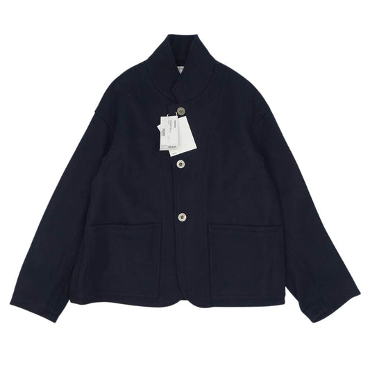 VISVIM ビズビム 21AW 0121205013017 HAYWARD JKT MELTON ヘビーメルトン製 スタンドカラー ショートジャケット ダークネイビー系 4【極上美品】【中古】