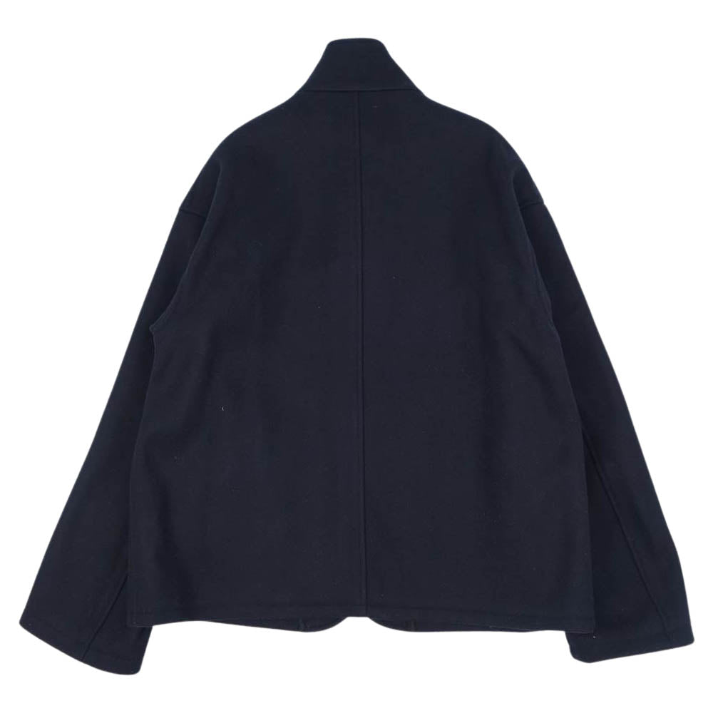 VISVIM ビズビム 21AW 0121205013017 HAYWARD JKT MELTON ヘビーメルトン製 スタンドカラー ショートジャケット ダークネイビー系 4【極上美品】【中古】