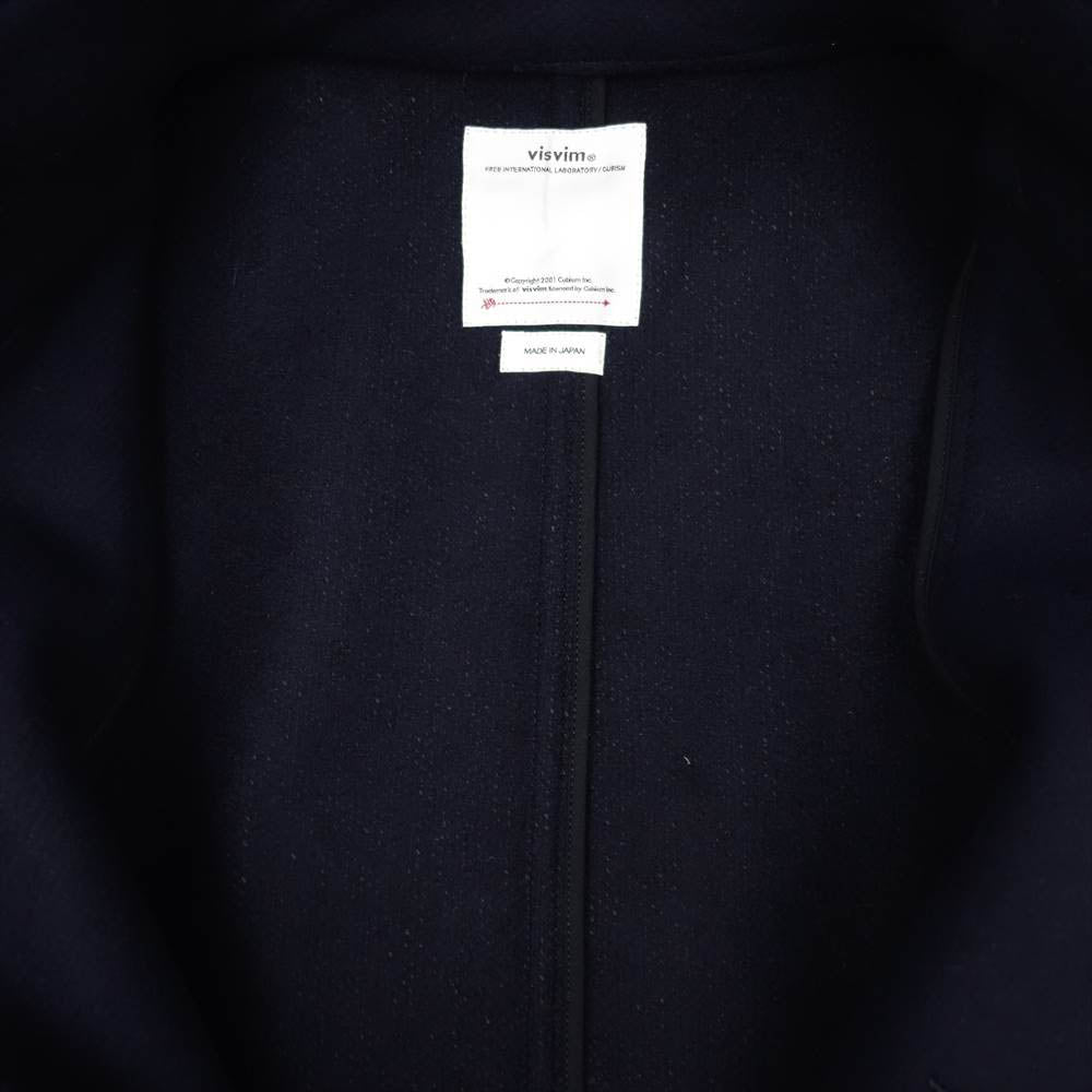 VISVIM ビズビム 21AW 0121205013017 HAYWARD JKT MELTON ヘビーメルトン製 スタンドカラー ショートジャケット ダークネイビー系 4【極上美品】【中古】