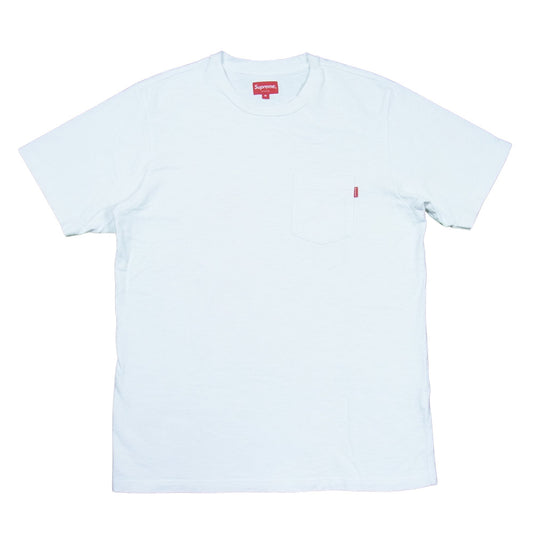 Supreme シュプリーム POCKET TEE コットン 胸ポケット クルーネック 半袖 Tシャツ ホワイト系 M【中古】