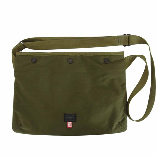 PORTER ポーター B印 YOSHIDA S DOUBLE エスダブル DAISY CUTTER SHOULDER BAG ショルダーバッグ サコッシュ カーキ系【中古】