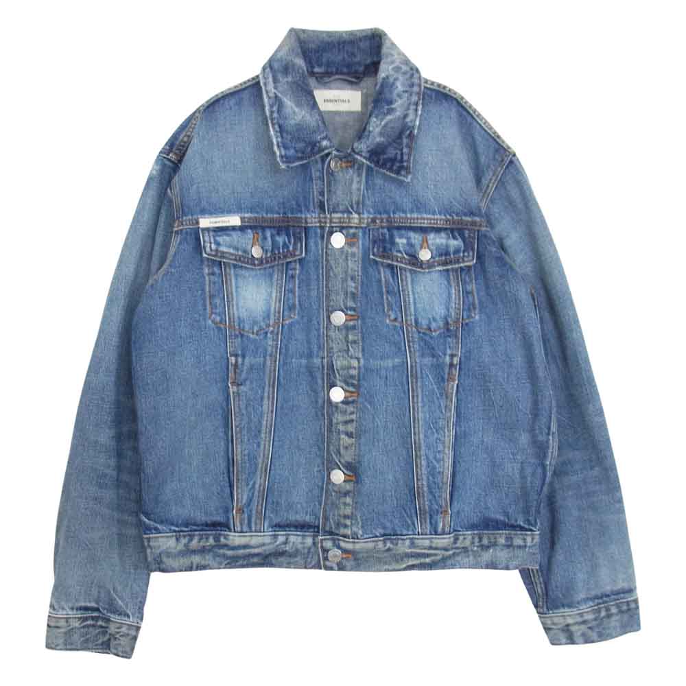 FEAR OF GOD フィアオブゴッド 202SP182003F ESSENTIALS エッセンシャルズ PACSUN パクサン Denim Trucker Jacket デニムトラッカージャケット インディゴブルー系 S【中古】
