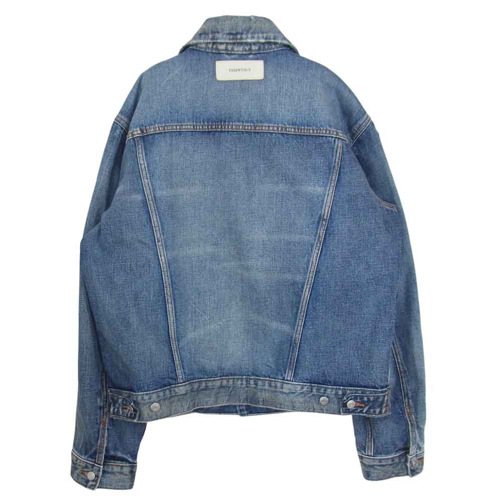 FEAR OF GOD フィアオブゴッド 202SP182003F ESSENTIALS エッセンシャルズ PACSUN パクサン Denim Trucker Jacket デニムトラッカージャケット インディゴブルー系 S【中古】