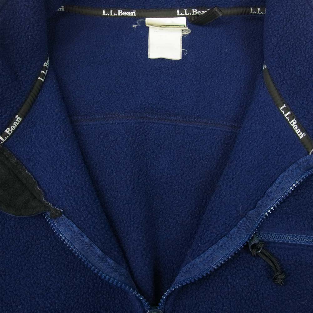 L.L.Bean エルエルビーン ハーフ ジップ フリースジャケット ネイビー系【中古】