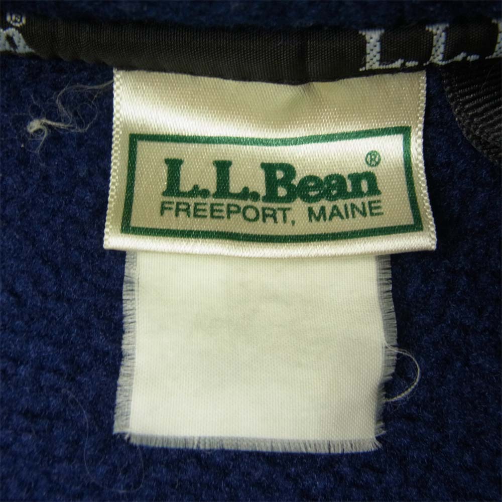 L.L.Bean エルエルビーン ハーフ ジップ フリースジャケット ネイビー系【中古】