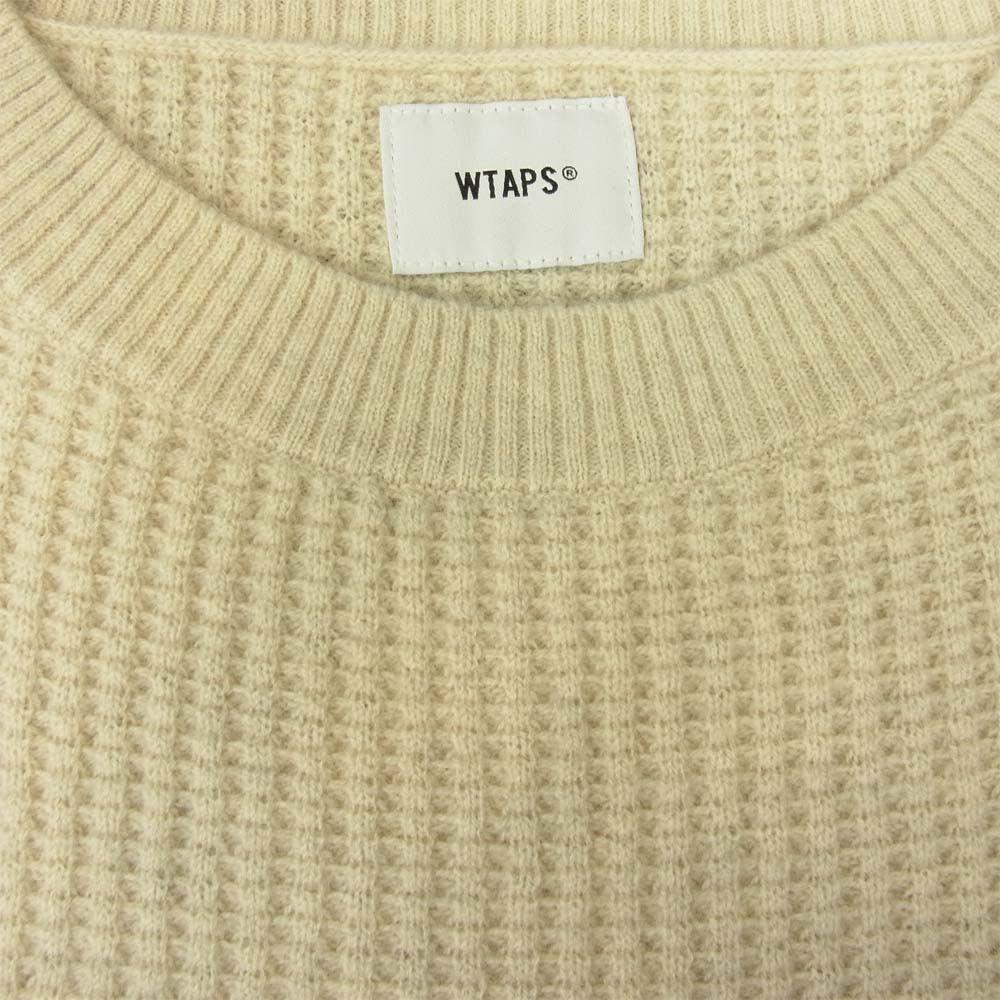 WTAPS ダブルタップス 19AW 192MADT-KNM04 WAFFLE SWEATER WOOL