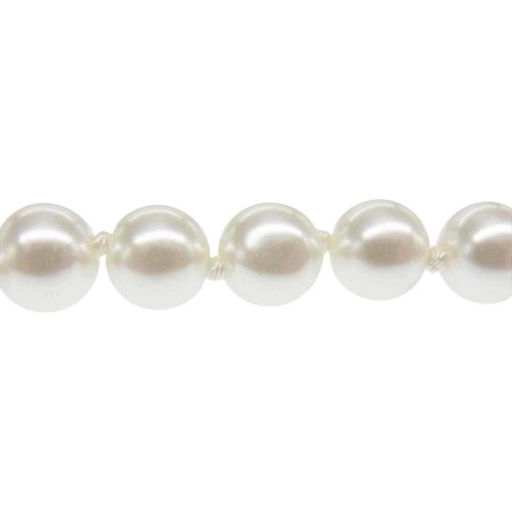 CHANEL シャネル 20A ココマーク ラインストーン フェイクパール ネックレス ホワイト系【中古】