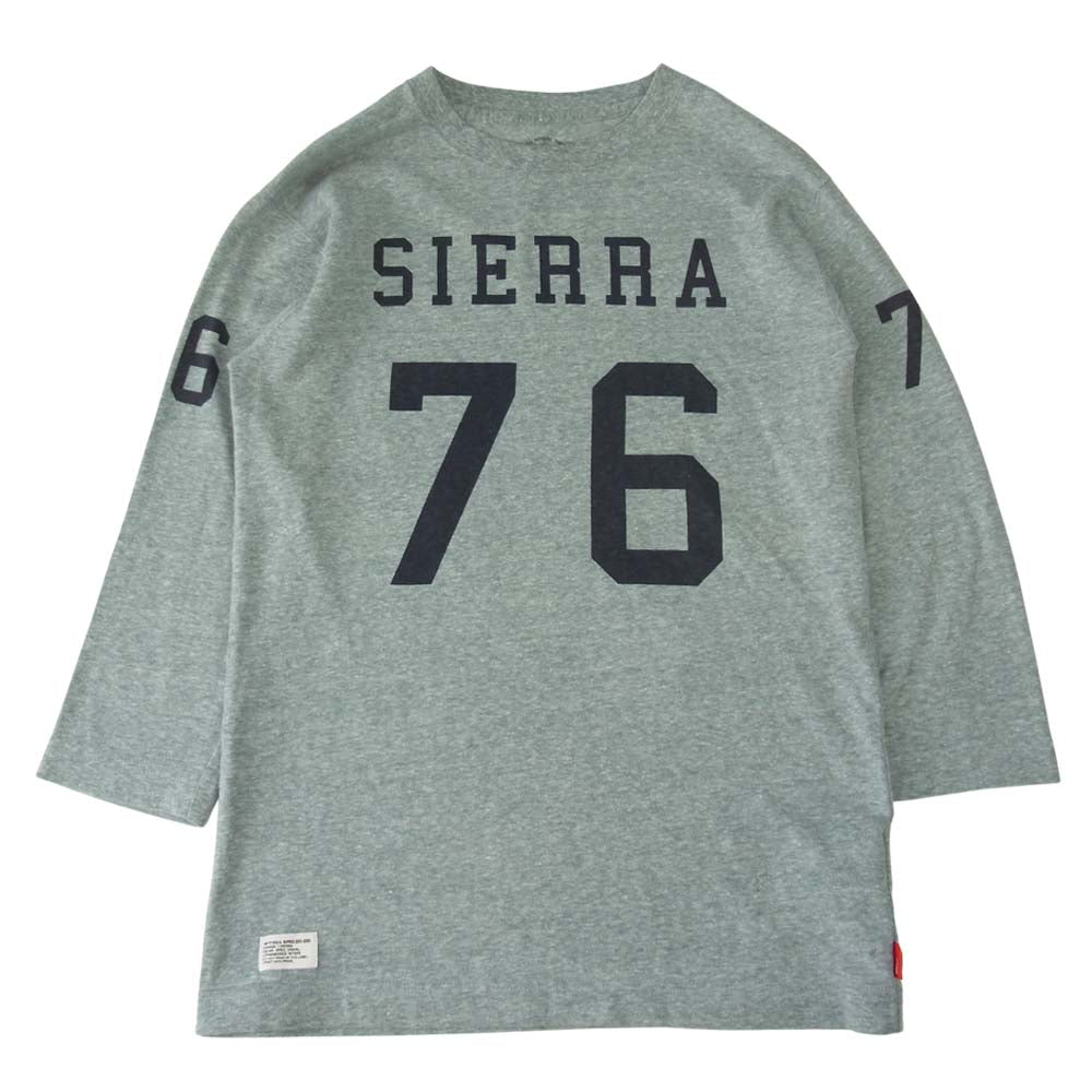 WTAPS ダブルタップス 12SS 121HNDT-CSM07 BETTER THAN YESTERDAY QB TEE COPO フットボール Tシャツ グレー系 1【中古】