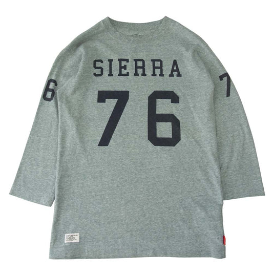 WTAPS ダブルタップス 12SS 121HNDT-CSM07 BETTER THAN YESTERDAY QB TEE COPO フットボール Tシャツ グレー系 1【中古】