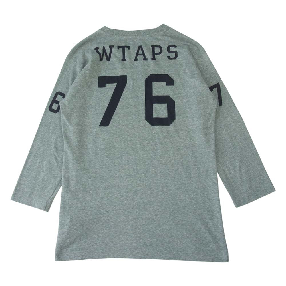 WTAPS ダブルタップス 12SS 121HNDT-CSM07 BETTER THAN YESTERDAY QB TEE COPO フットボール Tシャツ グレー系 1【中古】