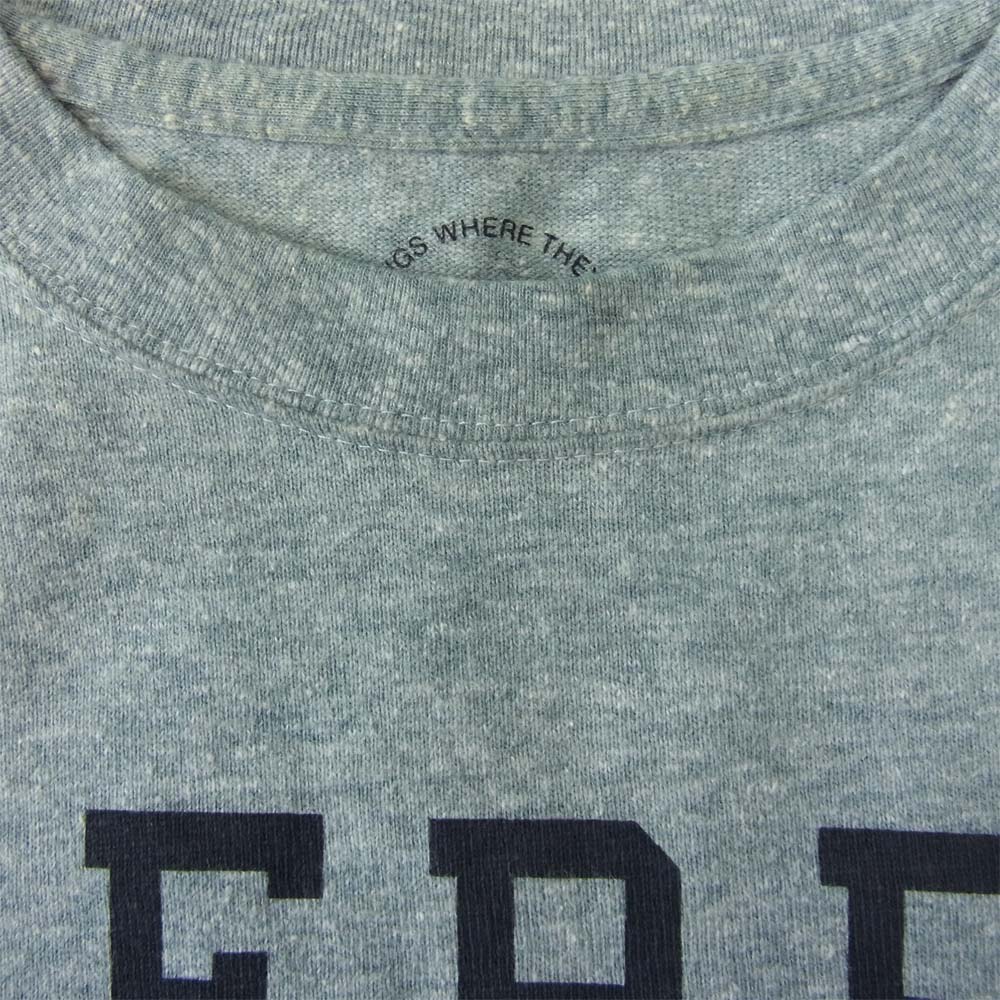 WTAPS ダブルタップス 12SS 121HNDT-CSM07 BETTER THAN YESTERDAY QB TEE COPO フットボール Tシャツ グレー系 1【中古】